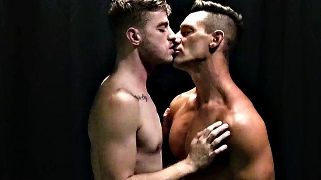 Bareback jock assfucked by twink after asslicking