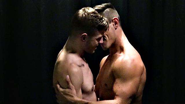 Bareback jock assfucked by twink after asslicking