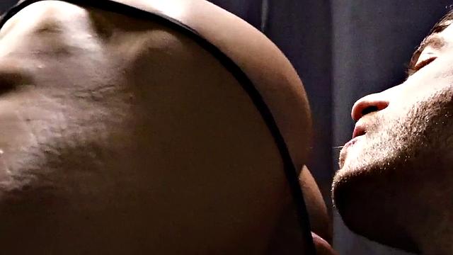 Bareback jock assfucked by twink after asslicking