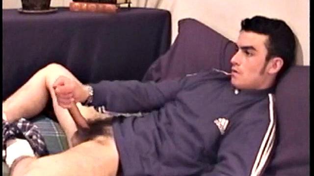 Even when he's fully dressed you can tell that Nicoya is heavily tattooed. Nicoya works up a pretty good bulge inside his boxers. By the time he takes off and really grabs his dick, he's already leaking.