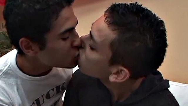 This erotic scene features Latin twinks Alfredo and Wilfrido, and it's all about the fucking. After a little ass rimming these two cuties move to anal and monster cock meets skinny little butt for a long and hard fucking.