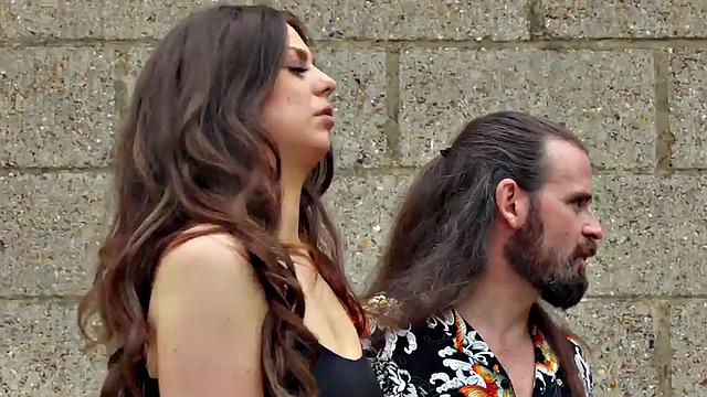 CFNM group of femdom British babes suck and cock