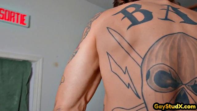 Handsome domino boxer drills sub BFF