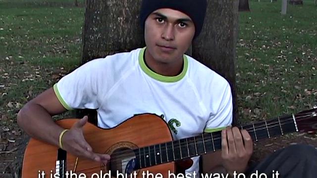 Real Hispanic twink wanks at home in solo action