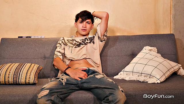 Jean Farelo takes a hard dick and moans with pleasure in a heated gay encounter