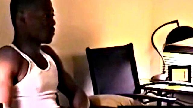 Straight black jock gets his cock blown by DILF