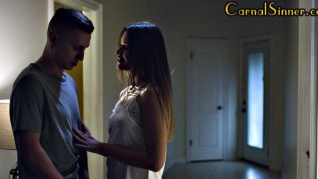 Cheating babe banged in tight pussy by her lover