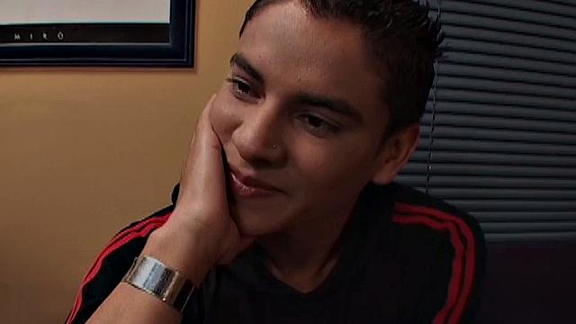 Retro latino jock deepthroating dick