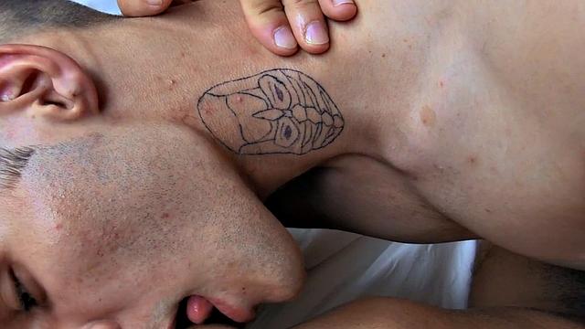 Pulled str8 dude doggystyled after sucking cock