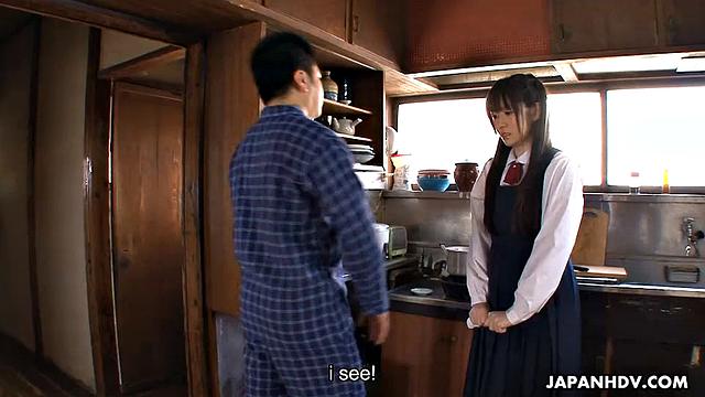 Teeny Ai Uehara gives a nice blowjob