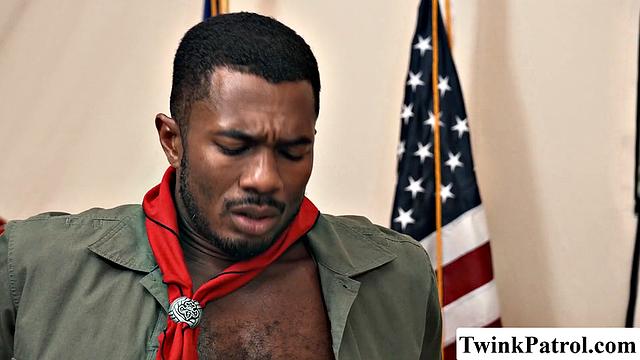 Scout officer enjoys himself in the ass of Twink