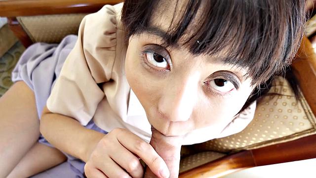 Married pregnant Japanese housewife Ms Seina Morikawa masturbates