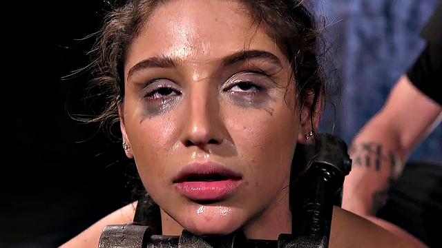 Bound submissive caned and toyed by strict maledom