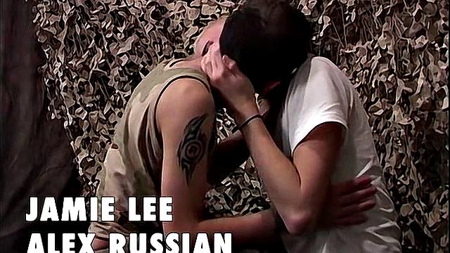 Uncut Soldoer Boys Fuck - Jamie Lee &Amp;Amp; Alex Russian Style