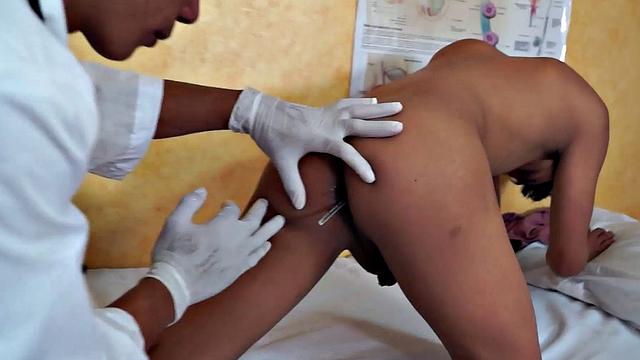 Asian enema twink treated by doc who measures anal temperature