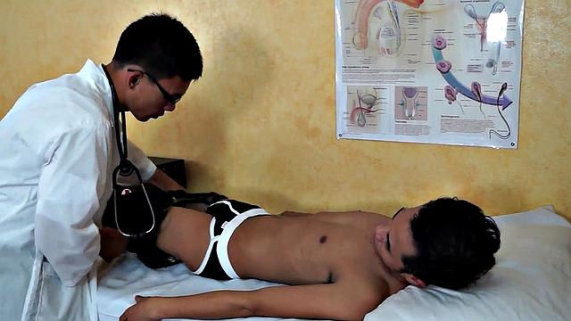 Asian enema twink treated by doc who measures anal temperature