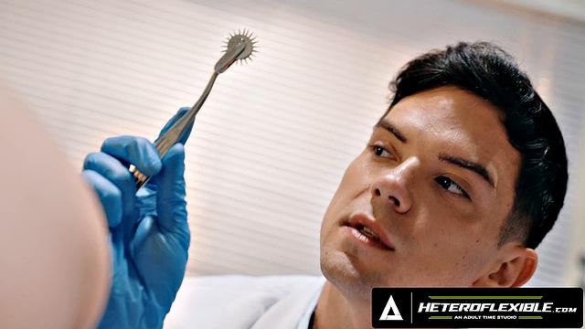 HETEROFLEXIBLE - Pervert Doctor Dakota Payne Tricks Michael Boston's Anal Checkup - FULL SCENE