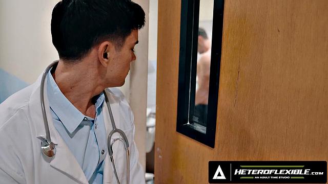HETEROFLEXIBLE - Pervert Doctor Dakota Payne Tricks Michael Boston's Anal Checkup - FULL SCENE