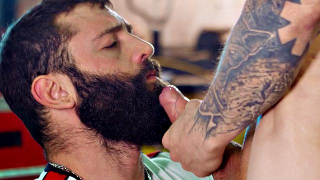 Str8 dude smashed by big white dick in asshole