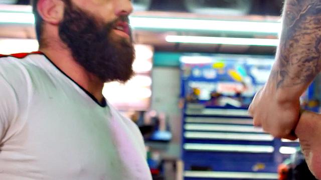 Str8 dude smashed by big white dick in asshole