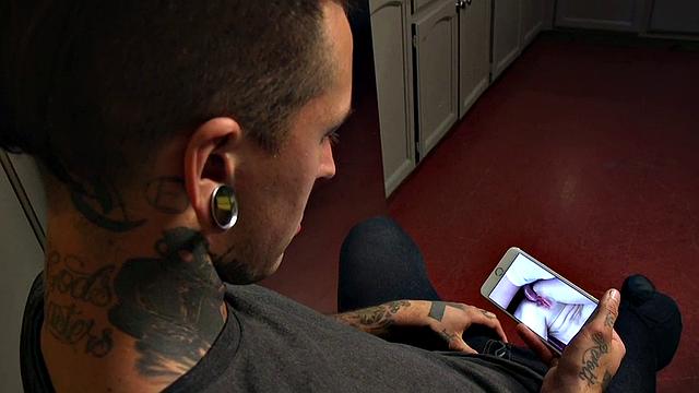 BDSM femina fucked by strapon in hairy pussy