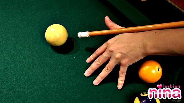 Hot lesbian nina goes solo