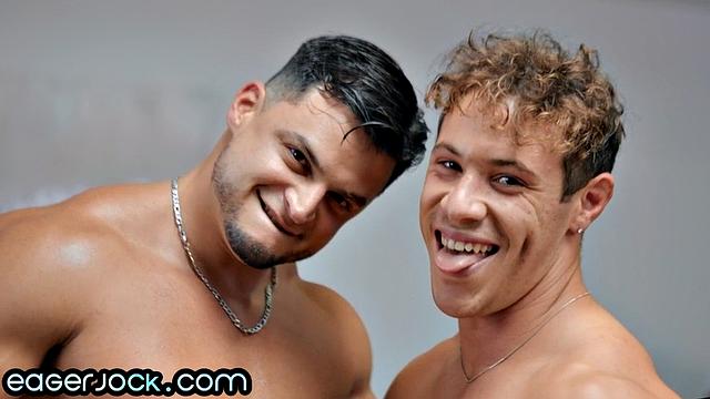 Naughty stud barebacked by lover