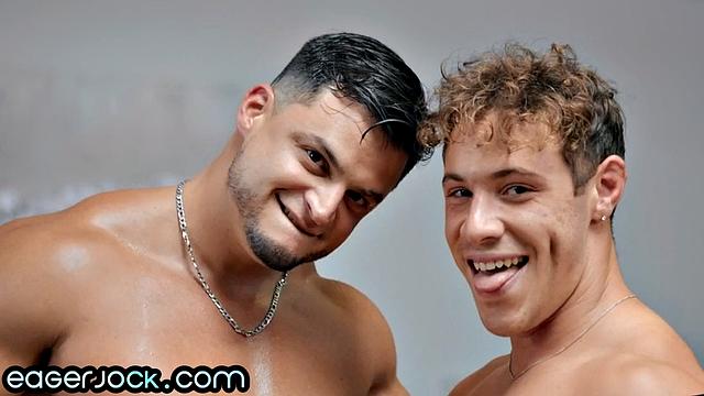 Naughty stud barebacked by lover