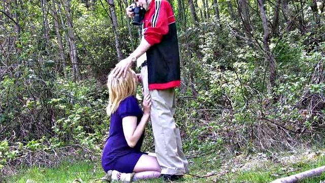 Georgia Strips Off and Blowjob POV