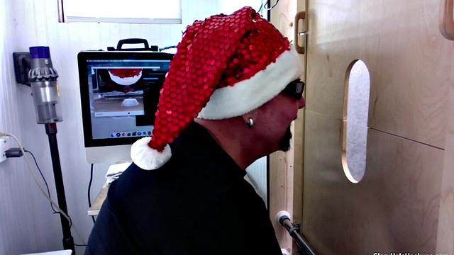 Dad Gets a Gloryhole Dick Milking