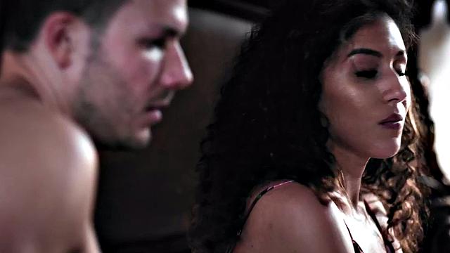 Big-titted nympho MILF fucked by stepson doggystyle