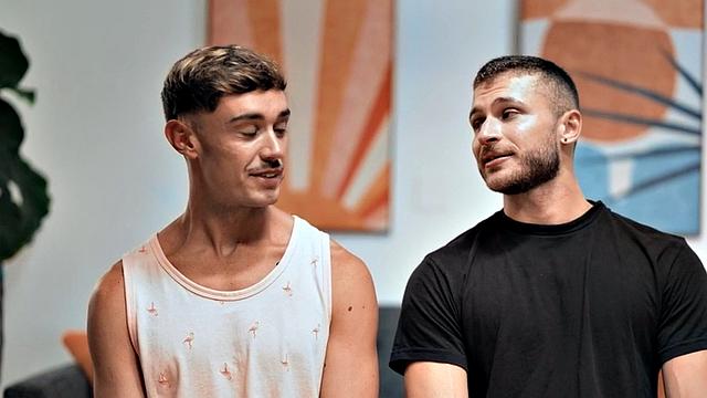 Ass fucked twink penetrated by thick dick in tight anal hole