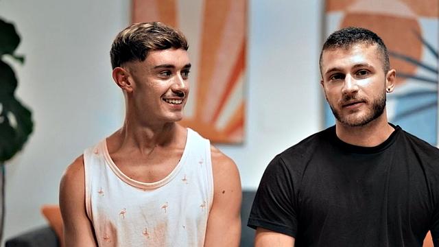 Ass fucked twink penetrated by thick dick in tight anal hole