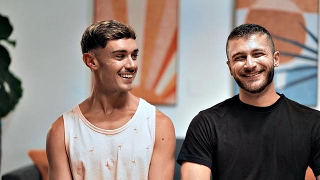 Ass fucked twink penetrated by thick dick in tight anal hole