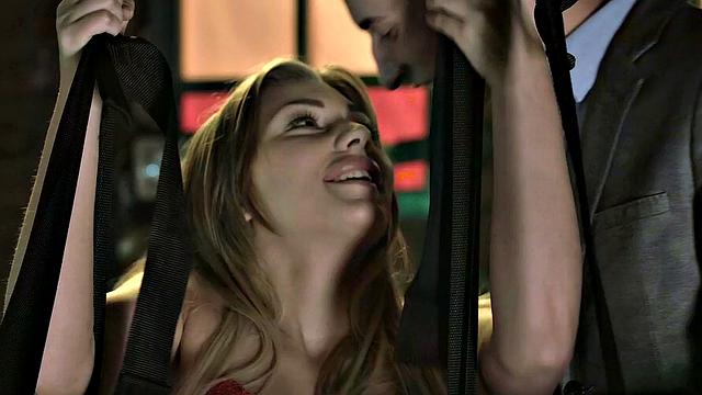 Steamy threesome with some kinky lingerie-clad teens