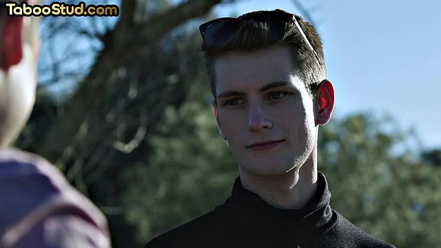 накачанный красавчик ловит веселую дрочку в попку на троих