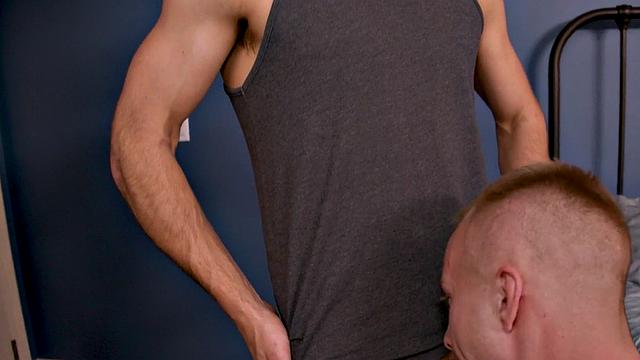 Cocksucked otter barebacks athletic stepbro for a cumshot