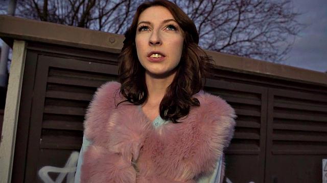 Picked up babe sucks dick like lollipop before doggystyle