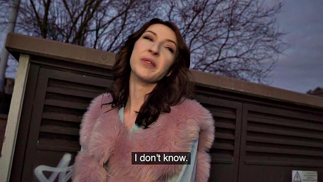 Picked up babe sucks dick like lollipop before doggystyle