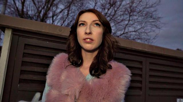 Picked up babe sucks dick like lollipop before doggystyle