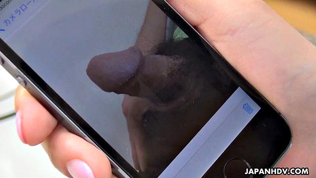 Chihiro Akino has a visitor that she invites into her home and sed