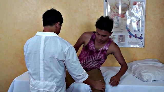 Orient twink anally examind in kinky infirmary