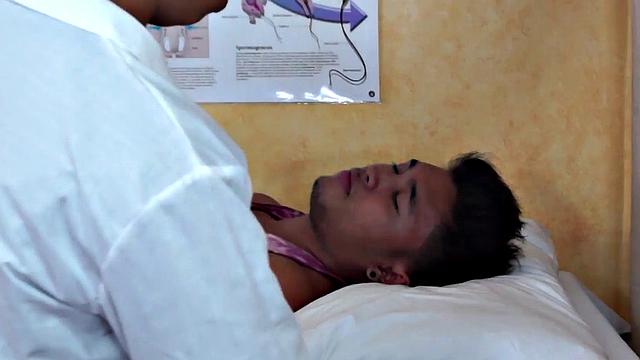 Orient twink anally examind in kinky infirmary