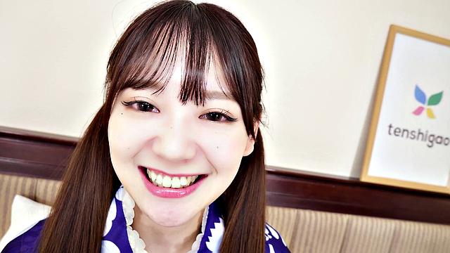 Aki Igarashi is fucked in a sexy kimono