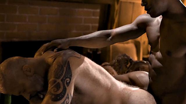 Taboo IR DILF barebacked by black stepson stud