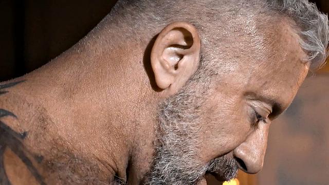 Taboo IR DILF barebacked by black stepson stud