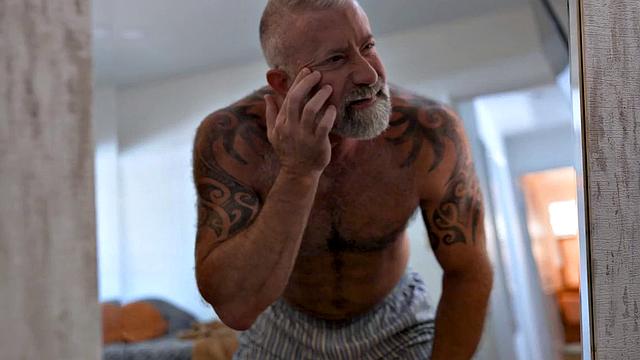 Taboo IR DILF barebacked by black stepson stud