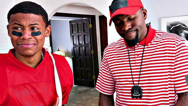 Stepmom with black tattoos gets spitroasted in taboo threesome with stepson & cowgirl action