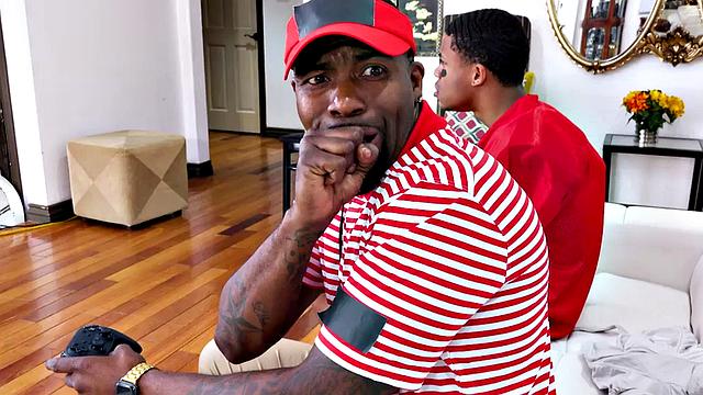 Stepmom with black tattoos gets spitroasted in taboo threesome with stepson & cowgirl action