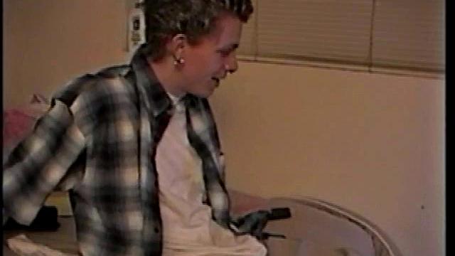 Young Shane Strokes a Load